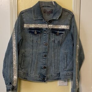 Torrid Denim Jacket W/Rhinestones Size 0